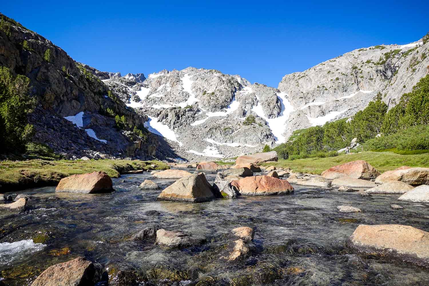 Approaching the Palisade Glacier