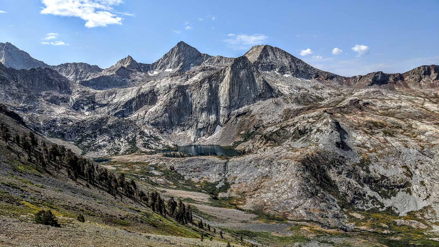Descending from Black Rock Pass into Mineral King