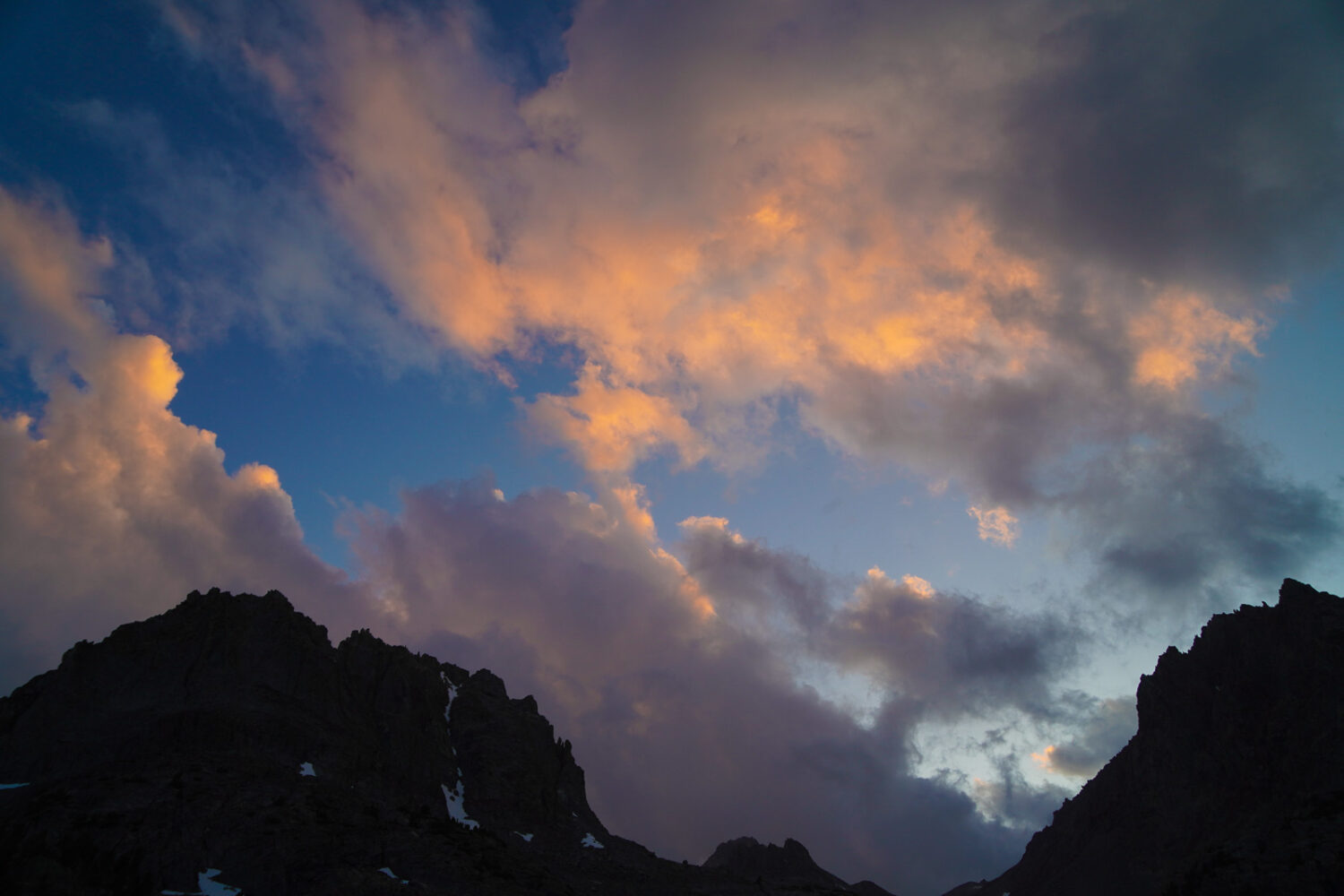 Gathering storm over the mountains