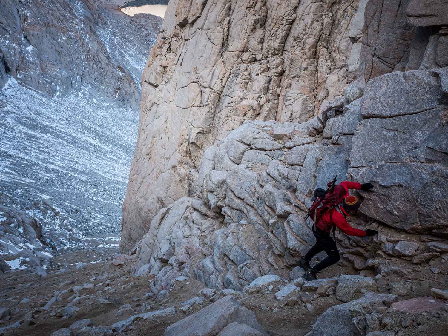 Scree filled shoot